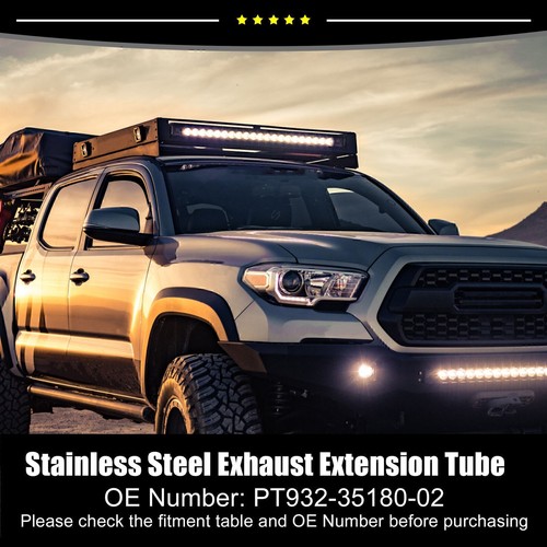 Piece of 1 Black Chrome Exhaust Tip PT932-35180-02 for Toyota Tacoma Bfhdoloajpq - Picture 3 of 19