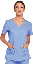 Cherokee Workwear Scrubs Women's V-Neck Scrub Top 4727