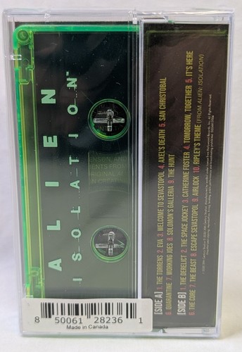 Alien Isolation Official Video Game Soundtrack Green Cartridge Cassette Tape New - Picture 4 of 9