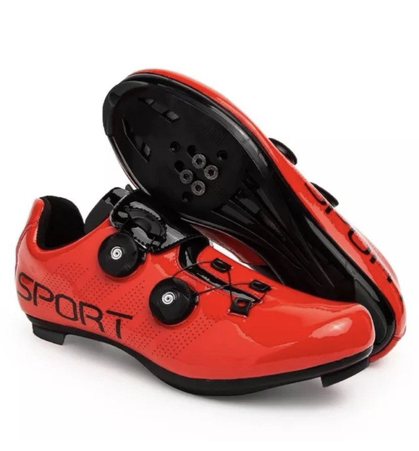 Zapatos deportivos de carretera para hombre con bloqueo automático ciclismo carreras interior giro talla US 8,5