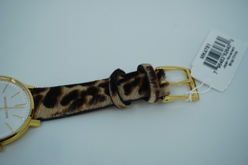 Michael Kors Uhr Damen Leopard Kalbshaar Armband MK4751 Neu Mit Etikett Ohne Box - Bild 5 von 15