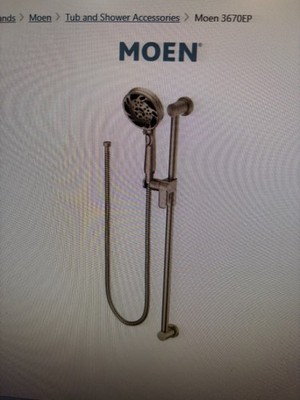 Moen hand help shower brushed chrome