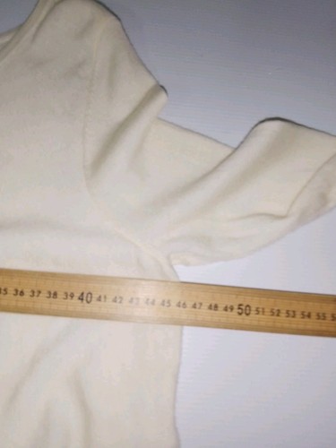 Armani Exchange Womens Cream Merino Wool L/weight Pullover Jumper Size S/P - Picture 5 of 7