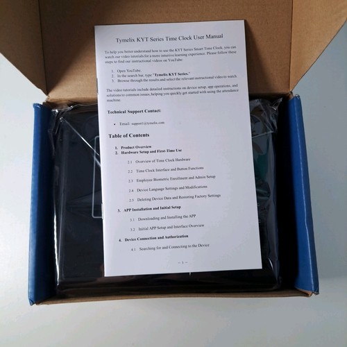Tymelix Time Clock Face Card Fingerprint Attendance Machine For Small Businesses - Picture 5 of 13