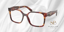 PRADA PR B03V 22A1O1 Poppy Tortoise Demo Lens 52 mm Women's Eyeglasses