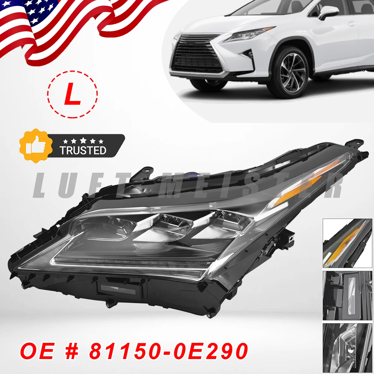 Front Headlights for Lexus RX450h for sale | eBay