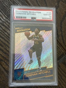 *** 2017 Revolution #125 DONOVAN MITCHELL RC Rookie PSA 10 Gem Mint ***