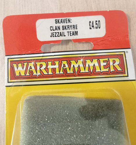 Warhammer 90's Skaven Clan Skryre Jezzail Team Miniatures NIB Still Sealed 1993 - Picture 4 of 10