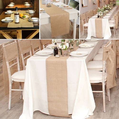 Runner da tavolo Assia bordo cucito decorazione tavolo matrimonio vintage shabby - Bild 6 von 11
