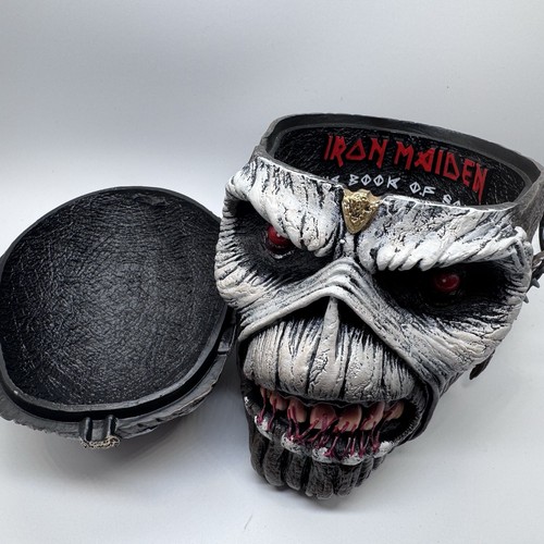 Iron Maiden 2020 Nemesis Now Officially Licensed The Book of Souls Head Box 20cm - Imagen 6 de 9