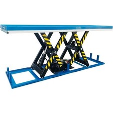 Power Parallel Double Scissor Lift Table, 98.5" x 32.25", 4400 Lb. Capacity
