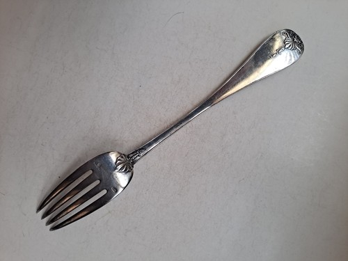 Antique Original Imperial Russian FABERGE Silver Dinner Serving Fork - Bild 4 von 12