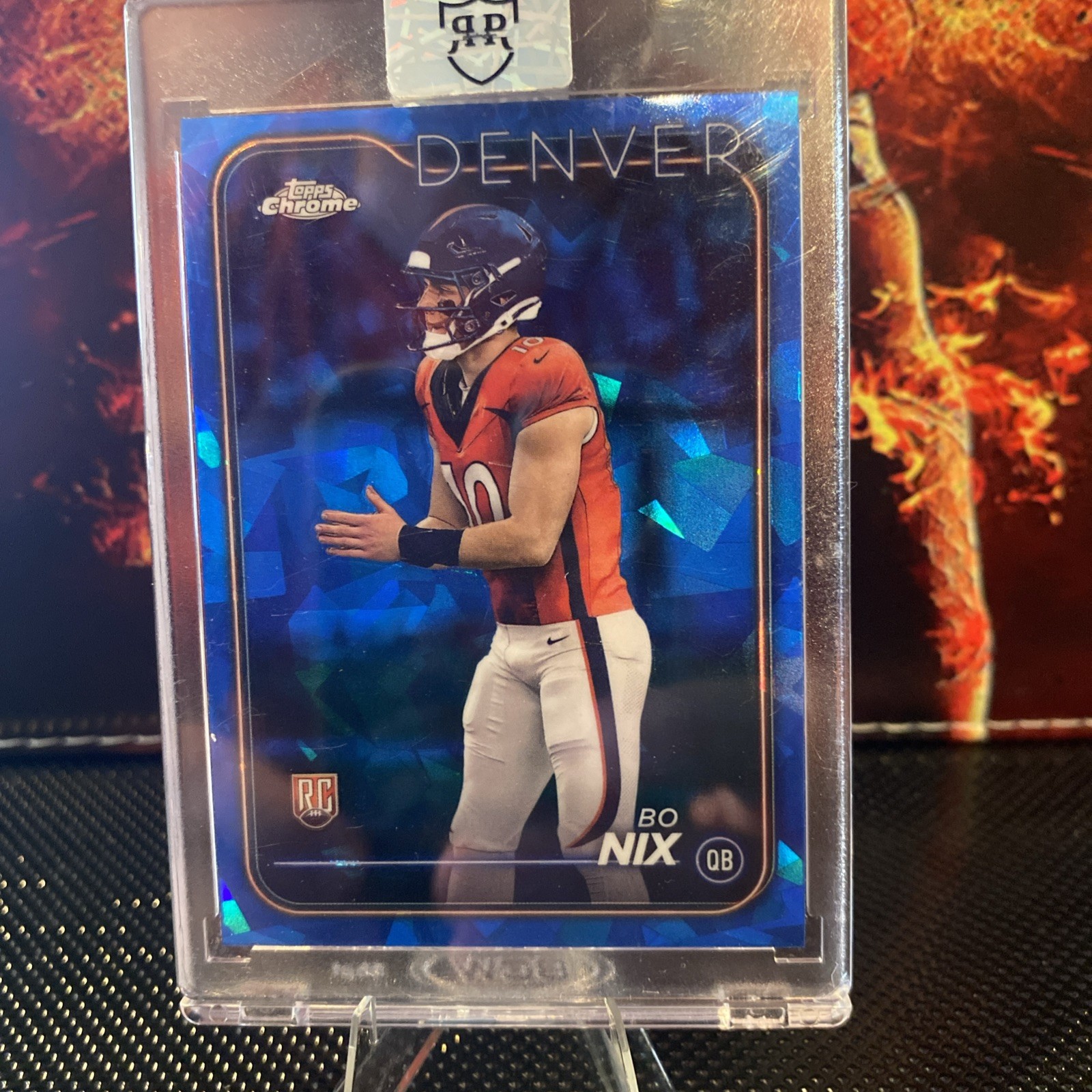 2024 Topps Chrome Sapphire Bo Nix RC #206 Denver Broncos Rookie