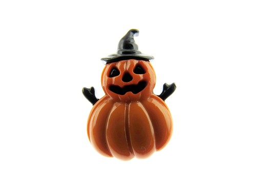 Halloween Pumpkin & Witch Buttons – 25mm with Shank 609540 - Picture 7 of 11