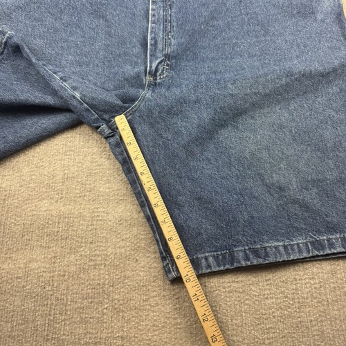 Wrangler Carpenter Jean Shorts Mens Size 50 x 10" Baggy Blue Denim Chore Jorts - Picture 12 of 14