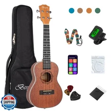 Besyou Uku Concert 23 inches Mahogany Ukulele Beginner Kids and Adult Student