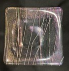 Fused Dichroic Studio Art Glass Square 4” Trinket Dish
