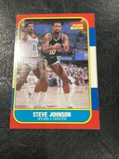 1986-87 Fleer Basketball Set-Break #55 Steve Johnson SAN ANTONIO SPURS BULLS