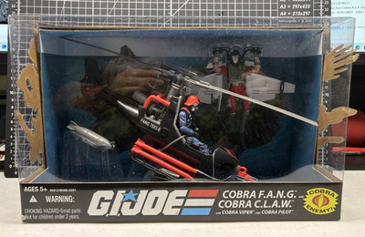 COBRA FANG & COBRA CLAW W/ VIPER & PILOT Hasbro GI Joe 25th Anniversary -