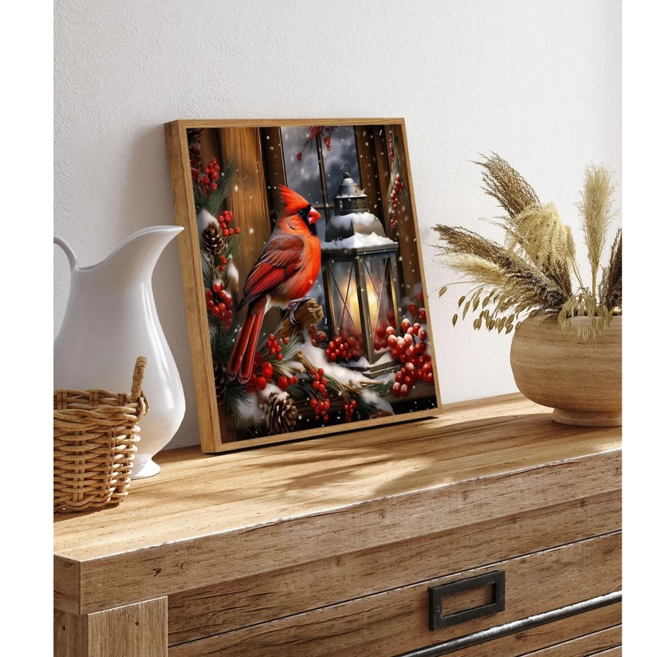 Kits de arte de diamantes de Navidad para adultos, linterna 5D redonda taladro completo gema redondo completo Foto 4 de 4