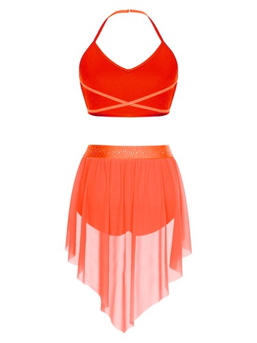 Mujeres Ropa de Baile Morden Conjunto Vestido de Ballet Falda Baile Sin Mangas Cuello en V Prenda para el torso - Imagen 72 de 95
