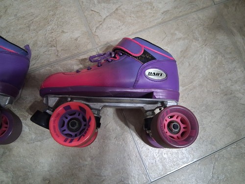 Riedell Ombré Pink Lila Dart Quad Roller Derby Speed Skates Größe Damengröße 5 - Bild 3 von 11