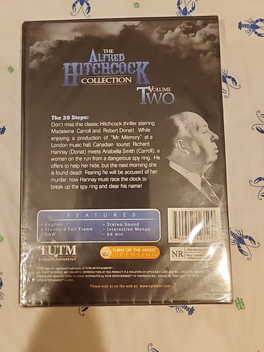 Alfred Hitchcock Vol. 2: The 39 Steps (DVD, 2009,)  Movies New - Picture 2 of 4