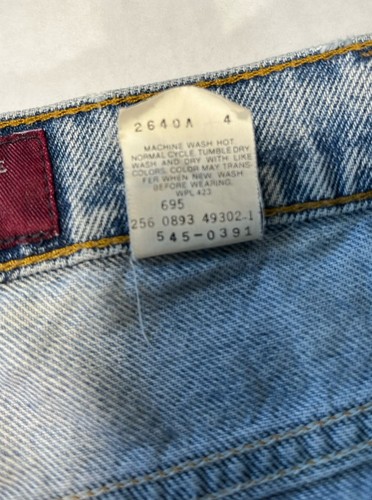 Vintage Levis 545 Jeans Blau Loose Fit Copper Tab 90s Y2K 34x30 Distressed - Bild 7 von 13