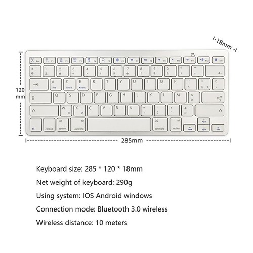 Keyboard New Portable Thin French Language for Android iOS Computer PC - Picture 2 of 7