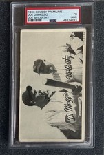 1936 Goudey Premiums - Joe DiMaggio / Joe McCarthy - PSA 1 (MK)