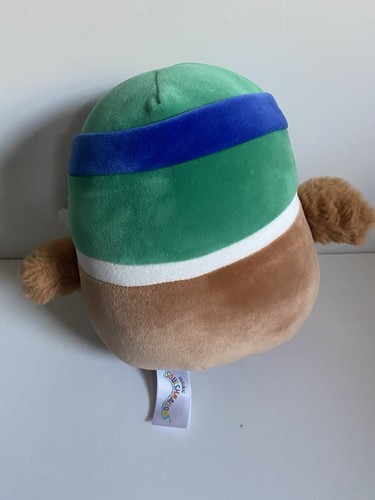 Squishmallows Duck Avery Rugby Ball Logo Plush Soft Toy With Tag - Picture 3 of 5