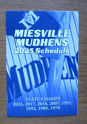 2025 Miesville (MN) Mudhens Town Ball Pocket Schedule