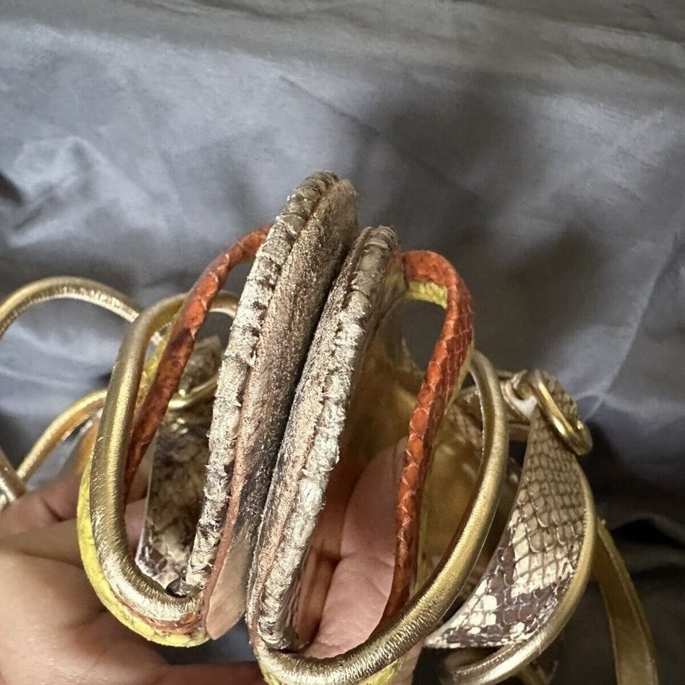 Coach Florence Women's Heels Printed Python Snake… - image 14