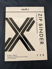 VaultX SV10.5 Zip Binder 9 Pocket White Exo-tec White Flare