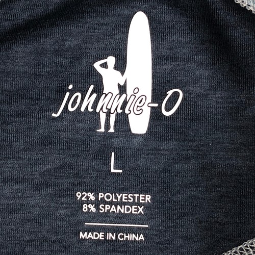 Johnnie-O Men's L Blue Quarter Zip Pullover Performance Shirt Polyester Spandex - Picture 5 of 13