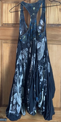 All Saints Sheer Multi Spital Fields 100% Silk Dress -Size 6 (More2/4)*READ* - Picture 2 of 5