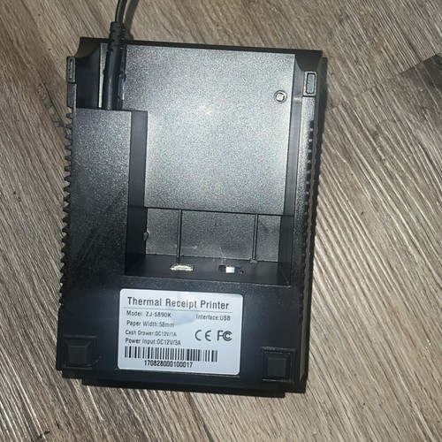 ZJ-5890K 58mm USB Thermal Printer Receipt Bill Ticket POS Cash Drawer Black Whit - Picture 4 of 4
