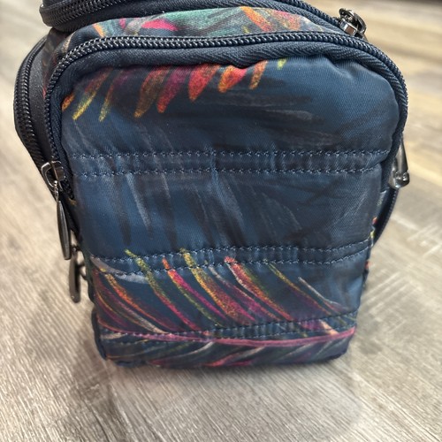 Lug Trolley Carry On Cosmetic Travel Bag Tropical Multi Fern Palm - Picture 11 of 19