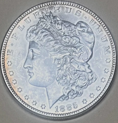 1885 P Morgan in bright BU condition, no reserve, free shipping, Sigma tested