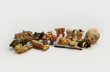 Vintage Lot Of Pig Figurines Trinket Shelf Statue Collectors Pigs Lot Of 18 Pigs