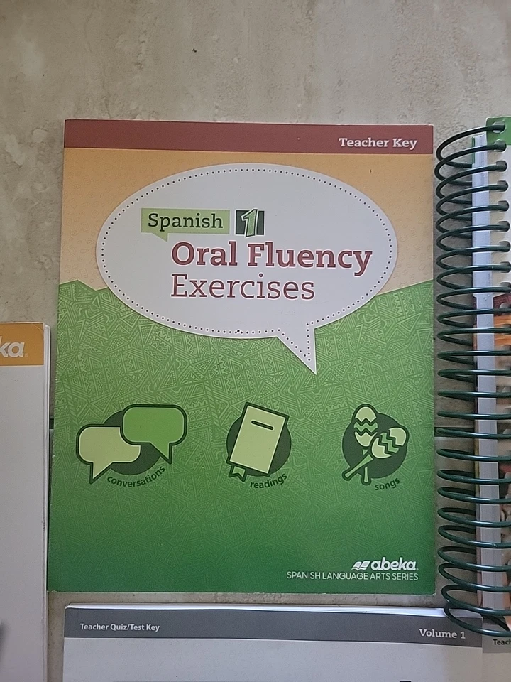 Abeka Spanish 1 Teacher Key, Oral Fluency Exercises, Quiz/test keys, Video Book. - Image 3 of 4