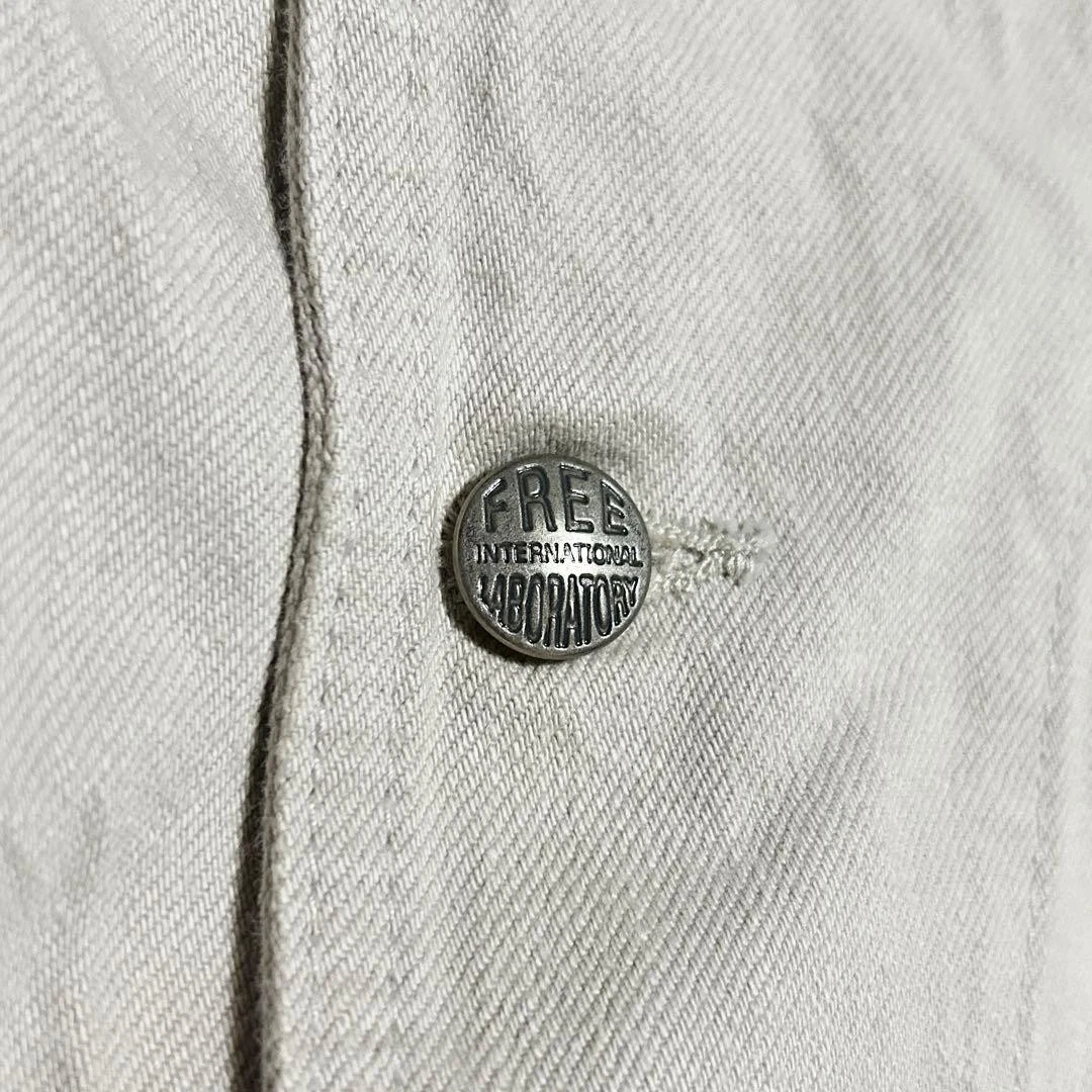 visvim Men's Stand Collar Coverall Jacket Beige Size M Light Outerwear #FJ AAA image 6