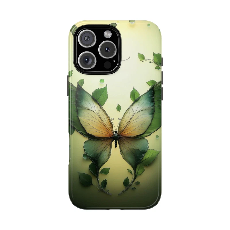 Phone Ink Green Butterfly Wings Phone Case