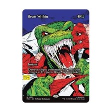 WOTC Marvel Eternal-Legal Beast Within (Borderless) (MR) (Foil) NM