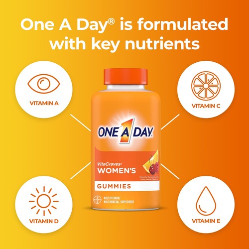 One A Day Women’s Multivitamin Gummies, Supplement with Vitamin A, C, D, E an... - Picture 2 of 8