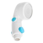 Handheld Shower Head With Round-Button Stop High Pressure Spray Shower Head