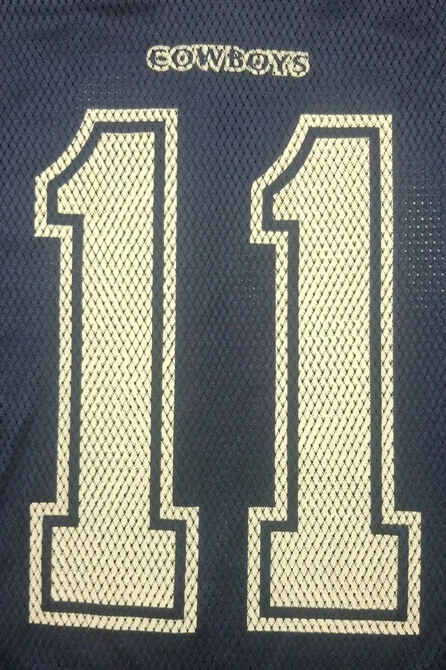 Camiseta Reebok NFL Dallas Cowboys Roy "Biscuit" Williams #11 Azul Masculina Tamanho Grande  - Imagem 3 de 4