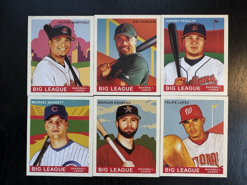 Lot Of 6 2007 Upper Deck Goudey Mini Baseball Cards