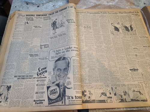 Super seltener gebundener Band antiker Januar 1929 Longview Washington Daily News WA - Bild 9 von 9