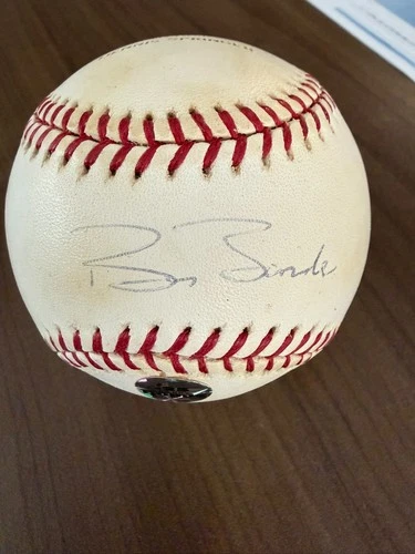 BARRY BONDS SIGNED OFFICIAL MAJOR LEAGUE BASEBALL HOLOGRAM 71 HR BALL GIANTS